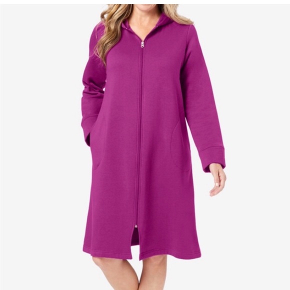 Woman Within Other - New Hooded Sweatshirt Zip
Robe Plus Size 1X 2X 22/24 Dreams Co
Woman Within